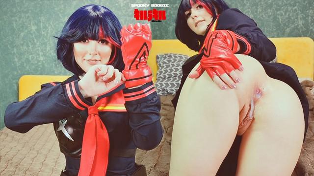 【角色扮演】Ryuko Matoi被裸体老师在所有的洞里做爱，直到肛门奶油-Cosplay KLK Spooky Boogie海报剧照